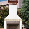 Custom Masonry Stucco Chimney