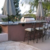 Contemporary Custom Masonry Outdoor BBQ Island and Bar