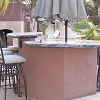 Contemporary Custom Masonry Outdoor BBQ Island and Bar