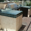 Custom Masonry Outdoor BBQ - Tile and Stucco Finish
