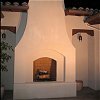 Custom Masonry Outdoor Stucco Fireplace
