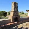 Rustic Outdoor Stone Fireplace