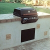 Custom Masonry Outdoor BBQ - Tile and Stucco Finish