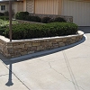 Custom Masonry Wall - Eldorado Ledgestone and Cap