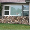 Custom Masonry Wainscot - Eldorado River Stone