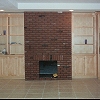 Floor to ceiling Brick Fireplace