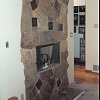 Stone Face Fireplace -
