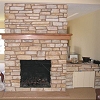 Stone Face Fireplace - Eldorado Mesquite Cliffstone